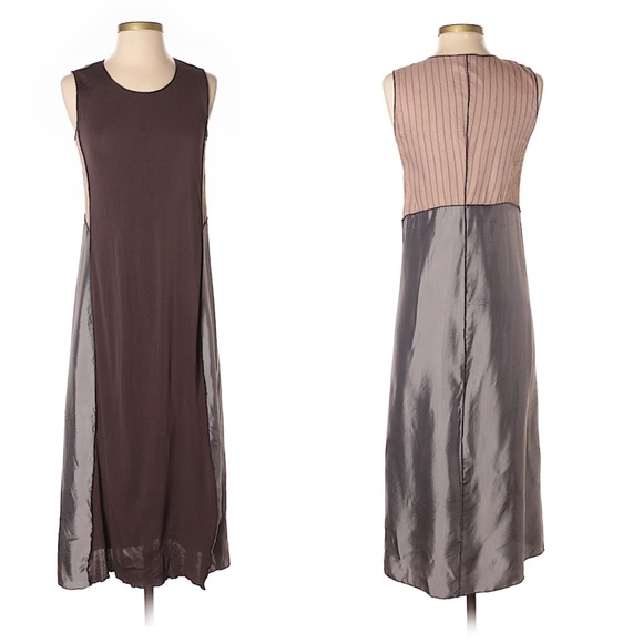 Rozae Nichols Dresses & Skirts - Rozae Nichols long brown and gray rayon dress sz P Rozae Nichols Dresses & Skirts - Rozae Nichols long brown and gray rayon dress sz P